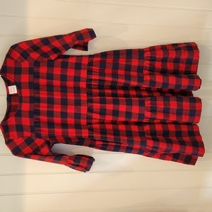 Hanna Andersson Girls flannel dress size 140/ us size 10